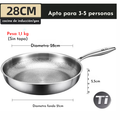 CQ  Sartenes de Titanio puro 100%